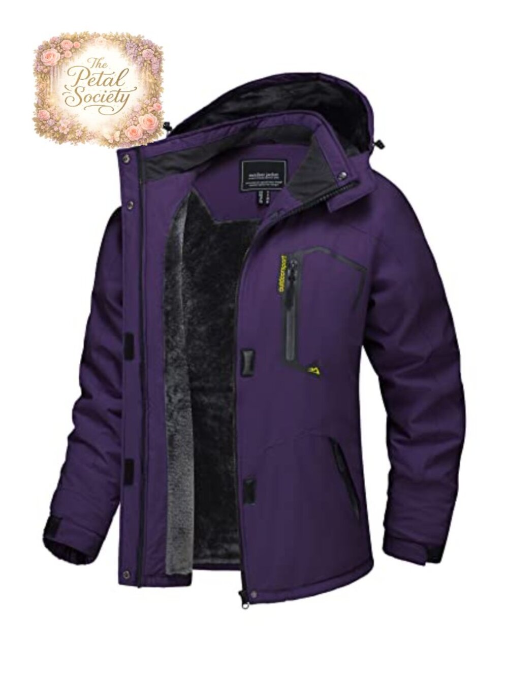 TACVASEN Women's Waterproof Ski Jacket Warm Fleece Lined Winter Coat